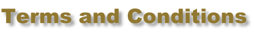 Terms and Conditions